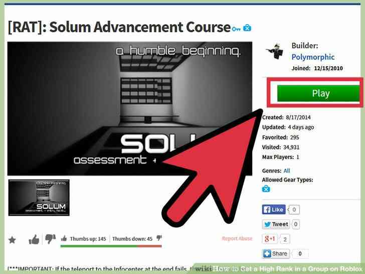 Image intitulée Obtenir un Rang Élevé dans un Groupe sur Roblox l